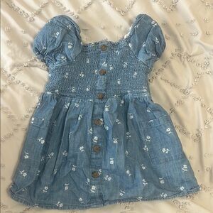 Cat & Jack Blue Smocked Ruffled Sundress